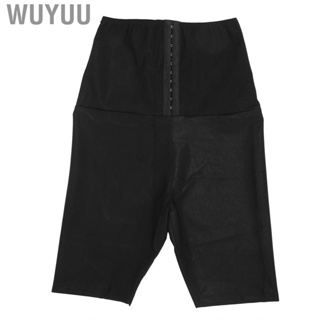 Wuyuu Sweating Shapewear High Waisted Shorts Butt Lifting Buttons Pants for Women Sauna Yoga Gym