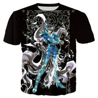 เสื้อยืด พิมพ์ลาย Saint Seiya สไตล์ฮาราจูกุ สตรีท