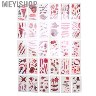 Meyishop Halloween Bloody  Temporary  Bleeding Wound Tattoo