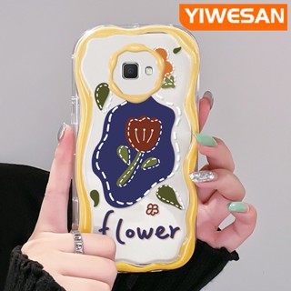 เคสโทรศัพท์มือถือแบบนิ่ม ใส ลายดอกกุหลาบ สีครีม หลากสี สําหรับ Samsung J7 Prime J7 Prime 2 J2 Prime