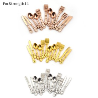 Fo ส้อมซุปจิ๋ว 1:12 สําหรับตกแต่งบ้านตุ๊กตา 12 ชิ้น