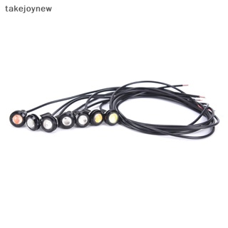 [takejoynew] ไฟตัดหมอก LED DRL 9W 12V 18 มม. สีแดง สําหรับรถยนต์ KLB