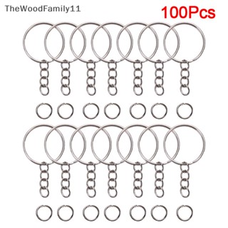 Tt พวงกุญแจ 50 ชิ้น พร้อมโซ่ 100 ชิ้น และห่วงจั้มเปิด 50 ชิ้น DIY