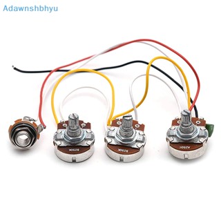 Adhyu ชุดสายไฟแจ๊ส เบส ควบคุมระดับเสียง A250K B250K ทนทาน พร้อมซ็อกเก็ต TH