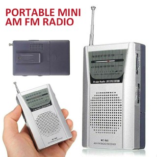 1pc New Travel Portable Mini AM FM Radio Battery Powered Built-in Speaker Stereo