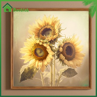 【Doub X ✮】ภาพวาดปักเพชร ทรงกลม ลาย Sonnenblume 5D DIY สําหรับตกแต่งบ้าน ✮