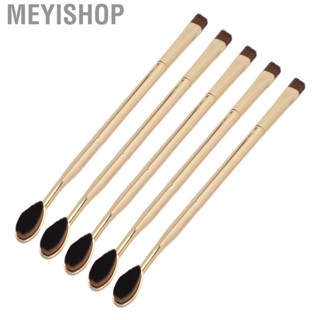 Meyishop Eyebrow Brush   Portable Double Ended Ergonomic Fashionable Soft Hair Gold Handle for Home Women