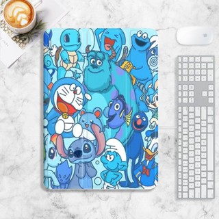 เคส ลายการ์ตูนโดราเอมอน พร้อมช่องใส่ปากกา สําหรับ iPad air4 5 mini4 5 6 10.2 gen7 8 9 iPad 2022 pro11 gen10 iPad gen5 6 air1 2