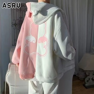 ASRV ผู้ชายใหม่มีฮู้ดอินเทรนด์ขี้เกียจมาตรฐานญี่ปุ่นสีทึบเยา…