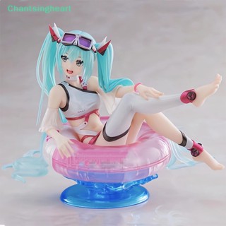 &lt;Chantsingheart&gt; ใหม่ โมเดลฟิกเกอร์ อนิเมะ Hatsune Miku Aqua Float Girls Elaina Kawaii Sit Swimming Ring Girl สําหรับเก็บสะสม ลดราคา