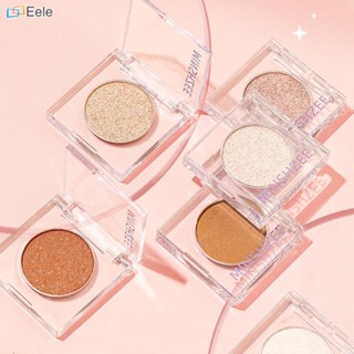 จานสีอายแชโดว์คาวบอย Pearlescent Polarized Flash Powder Highlighter Monochrome Eyeshadow Palette Highlight ↑Eele