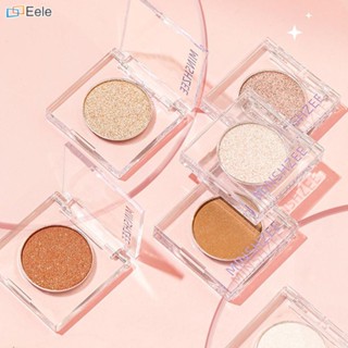 จานสีอายแชโดว์คาวบอย Pearlescent Polarized Flash Powder Highlighter Monochrome Eyeshadow Palette Highlight ↑Eele