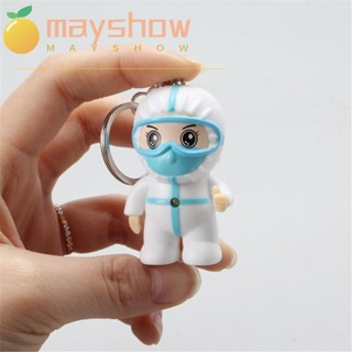 Mayshow พวงกุญแจหมอ ไฟ LED เครื่องประดับ ของขวัญนางฟ้า สีขาว สําหรับแพทย์