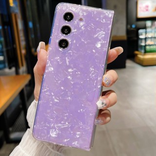 เคสโทรศัพท์มือถือ สีพื้น สําหรับ Samsung Galaxy Z Fold 3 4 5
