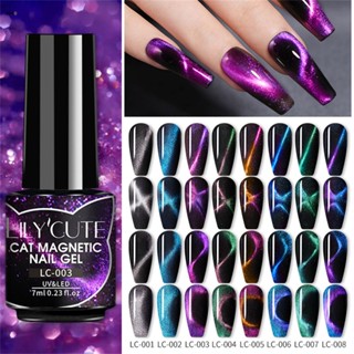 Lilycute สีเจล 9d Magnetic Gel Nail Polish Long-lasting Manicure Cat Magnetic Gel Nail Polish nuuo