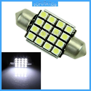 Pop 12V 36 มม. 16 LED 1210 SMD รถ ผิดพลาด ฟรี Festoon แผนที่ หลอดไฟ โคมไฟ แคนบัส สีขาว