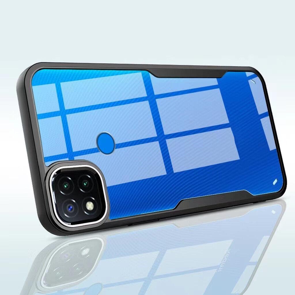 เคส Realme C25 สำหรับเรียลมี ขอบดำหลังใส TPU