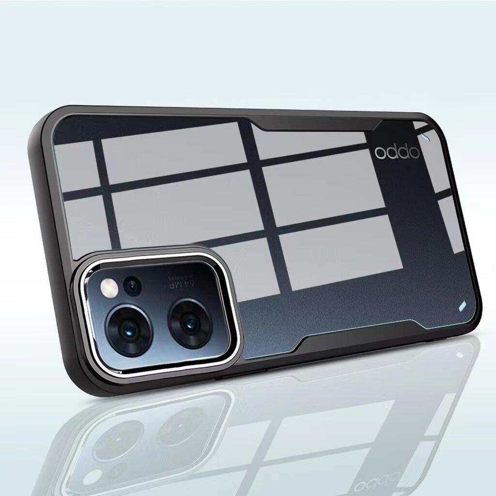 เคส OPPO A57 5G 2022 สำหรับออปโป้ ขอบดำหลังใส กันกระแทก นิ่ม TPU Case