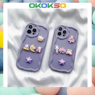 [OKOKSO] เคสโทรศัพท์มือถือนิ่ม กันกระแทก ลายการ์ตูนกระต่ายสามมิติ สําหรับ OPPO Reno9 Reno8 Reno7pro reno6 7z 8T 5 R17 A53 A9 2020 4Z 5G F11 A31 A78 A77