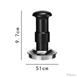 [Viocee] อุปกรณ์แทมเปอร์กดกาแฟเอสเพรสโซ่ ด้ามจับอลูมิเนียมอัลลอย สปริงโหลดคู่ สําหรับบาริสต้า