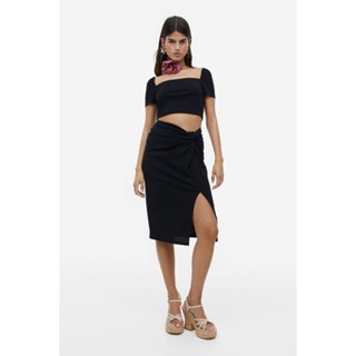 H&amp;M  Woman Knot-detail jersey skirt 1162741_1