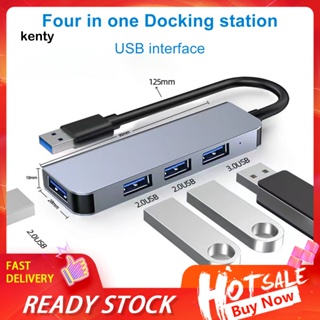 Kt* อะแดปเตอร์ฮับ Usb-c ความเร็วสูง 4 พอร์ต Usb 3.0 Usb 2.0 พร้อมพอร์ต Usb-c สําหรับแล็ปท็อป