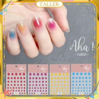 ✧Ready Stcok Aha Nail Art Gradient Blush Nail Sticker Halo Dye Transparent Self-adhesive Craft Stickers Nail Decoration Manicure Tool For Nail Shop TALLER