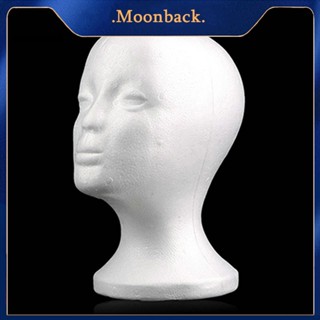 &lt;moonback&gt; หุ่นหัวผู้หญิง แบบโฟม มั่นคง สําหรับโชว์วิกผม แว่นตา