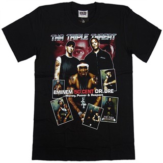 DR DRE EMINEM 50CENT THE TRIPLE THREAT SHIRT ( THE ROXX ) for men_03