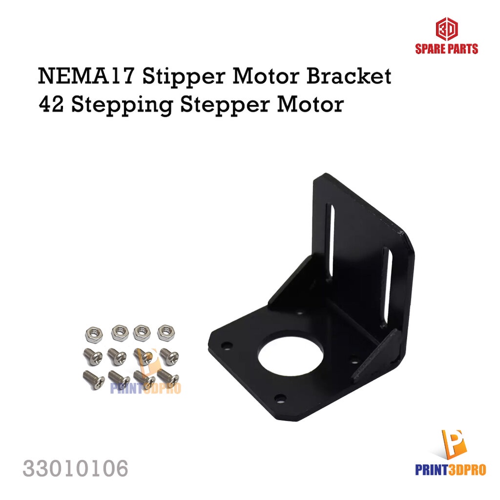 3D Printer Part NEMA 17 Step Motor Accessories Bracket Support Mounting L Type Bracket Mount 42 Step