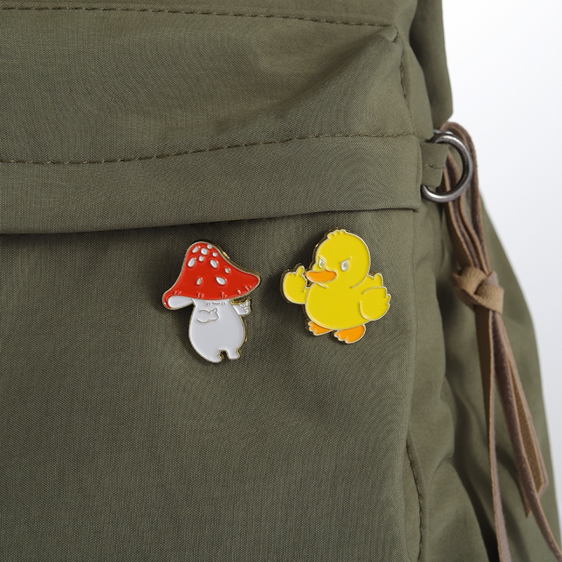 การ์ตูนสัตว์ เป็ด กระต่าย สุนัขจิ้งจอก เคลือบ Pins น่ารัก สัตว์ แมว เข็มกลัด เครื่องประดับ ของขวัญสําหรับเด็ก เพื่อนสนิท