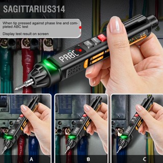  Sagittarius314 ปากกามัลติมิเตอร์แบบดิจิตอล AC DC แรงดันไฟฟ้า ความจุ เครื่องทดสอบอุณหภูมิ โวลต์มิเตอร์แบบไม่สัมผัส