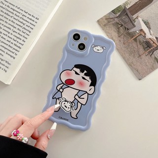 เคสมือถือ ลายการ์ตูนชินจัง 3D กันกระแทก สําหรับ iPhone 14Promax 14Pro 14 13Promax 13 12 12Promax 11Promax 11 X 8P 7