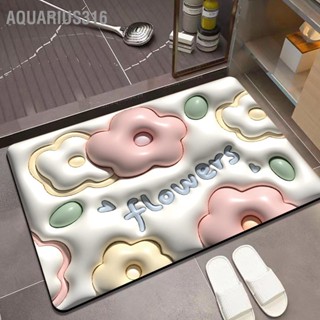 Aquarius316 พรมปูพื้นห้องน้ํา กันลื่น แห้งเร็ว ลาย 3D