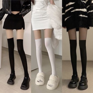 ถุงน่องเซ็กซี่ สีขาว สีดํา สไตล์ญี่ปุ่น สําหรับผู้หญิง
