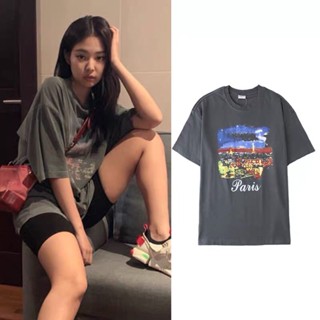 เสื้อยืดลาย Paris แบบเจนนี่ Jennie Blackpink