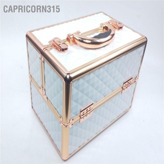  Capricorn315 กล่องใส่เครื่องสำอางกล่องใส่เครื่องสำอาง 25x17x17 ซม. ที่เก็บของความจุขนาดใหญ่สำหรับร้านเสริมสวยที่บ้าน
