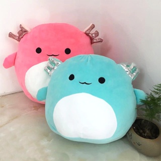 หมอนตุ๊กตานุ่ม รูปการ์ตูน Squishmallows Axolotl Teal Green Pink Anastasia ขนาด 20 ซม. สําหรับเด็ก