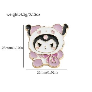 น่ารักการ์ตูน Sanrio เคลือบ Pins อะนิเมะ Kuromi Mymelody HelloKitty เข็มกลัดปกป้ายอุปกรณ์เสริมของขวัญสําหรับเพื่อน