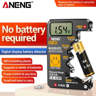 Aneng BT189 เครื่องทดสอบแบตเตอรี่ดิจิทัล หน้าจอ LCD AA AAA 9V 1.5V 3V