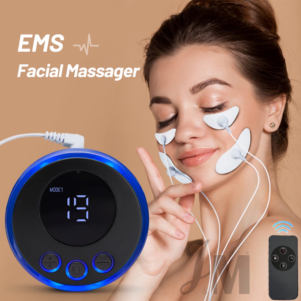 Ems เครื่องนวดหน้า กระตุ้นกล้ามเนื้อหน้า ยกกระชับผิวหน้า ต่อต้านริ้วรอย