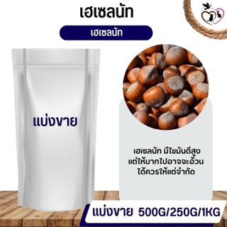 ถั่วเฮเซลนัท Hazelnut อาหารนก กระต่าย หนู กระต่าย กระรอก ชูก้า และสัตว์ฟันแทะ (แบ่งขาย 250G / 500G / 1KG)