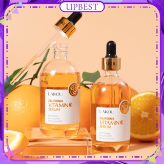 ♕LAIKOU California Vitamin C Serum ส่งเสริมการเผาผลาญของผิวซ่อมแซมผิวที่เสียหาย Anti Aging Whitening Moisturizing VC Serum Face Care 100Ml UPBEST