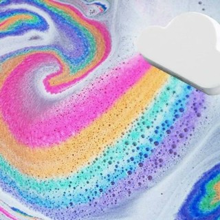 Rainbow Bath Bomb บาธบอม สายรุ้ง บาธบอมบ์ แช่ตัว ฟองสบู่ ฟอง