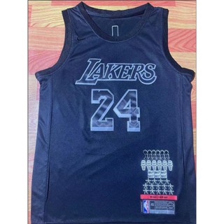 【10 สไตล์】nba jersey Los Angeles Lakers No. เสื้อกีฬาบาสเก็ตบอล ลายทีม Kobe Bryant mvp สีดํา 24 ชิ้น