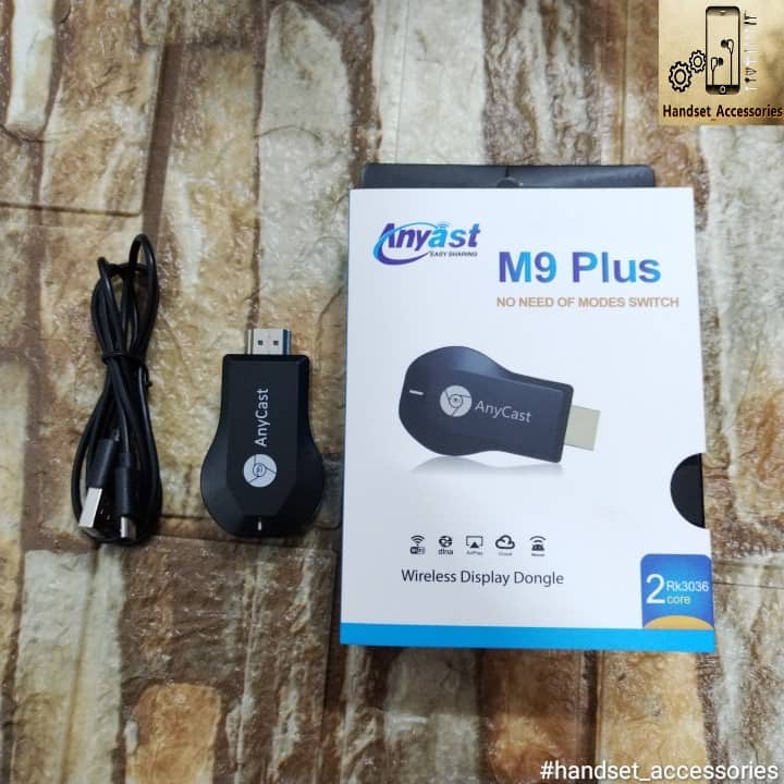 ANYCAST กระจกโทรศัพท์ พร้อมทีวี Onecast m9 plus หน้าจอกระจก สําหรับทีวีไร้สาย HDMI พร้อมโทรศัพท์มือถือ ควบคุมหน้าจอเดียวกัน tv Pigfly