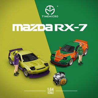 Timemicro โมเดลรถยนต์ Mazda RX-7 Snapon &amp; Renown ขนาด 1:64