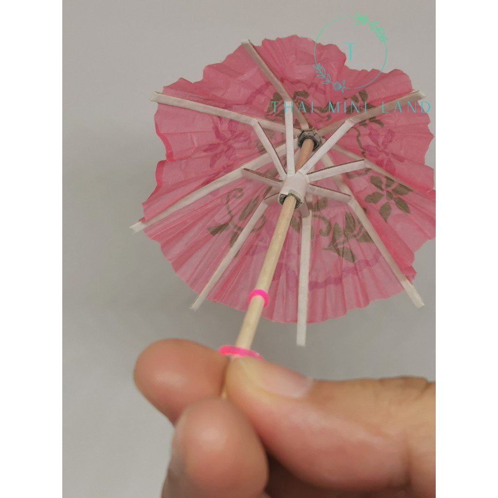 ร่มกระดาษจิ๋ว มีหลายแบบ กาง-พับได้ ร่มจิ๋ว ร่มตกแต่งผลไม้ ของจิ๋ว ของตกแต่งบ้านตุ๊กตา - รูปที่ 5