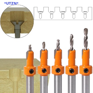 Utzn&gt; ชุดดอกสว่านเคาน์เตอร์ซิงค์ HSS สําหรับงานไม้ 5 ชิ้น