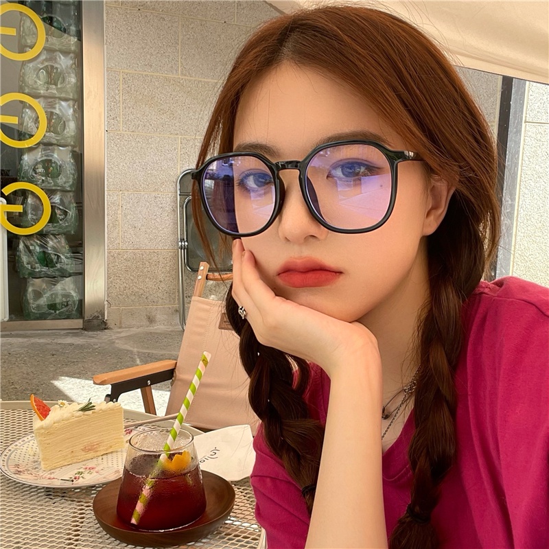 Papaozhu วินเทจ เรขาคณิต กรอบใส เลนส์ใส แว่นตา สําหรับผู้หญิง เด็กผู้หญิง แฟชั่น เครื่องประดับแว่นตา